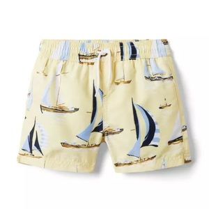 Janie and Jack sailboat swim shorts sz 12